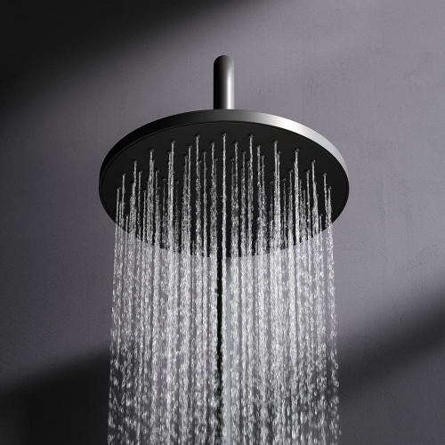 картинка F0785A522 X-Joy, душ.система:  см-ль д/ванны/душа с ТМС, душ.штанга,верхний душ 220мм, ручн душ,черн от магазина Сантехстрой