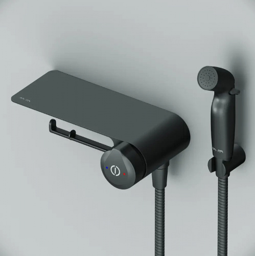 картинка F0H85A822 X-Joy TouchReel, гигиенический набор со смесителем для душа с полкой, держателем туалетной от магазина Сантехстрой