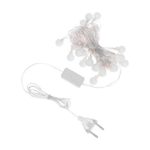 картинка Гирлянда светодиодная Шарики 5м,  20LED,  IP20, прозрачный провод,  свечение мульти (RG/RB),  мигание,  230В NEON-NIGHT от магазина Сантехстрой