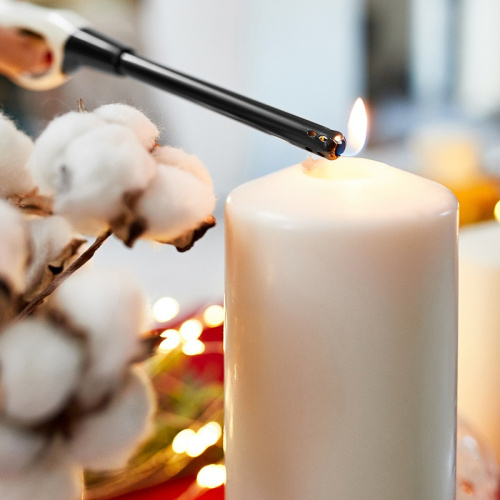 картинка Бытовая газовая пьезозажигалка с классическим пламенем,  многоразовая (1 шт. ) белая СК-302L СОКОЛ от магазина Сантехстрой