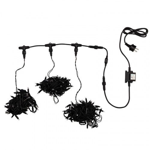 картинка Гирлянда LED ClipLight 24V,  3 нити по 10 метров,  цвет диодов ТЕПЛЫЙ БЕЛЫЙ от магазина Сантехстрой