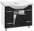 картинка Тумба под раковину Misty п-жас01095-021к2я Черная от магазина Сантехстрой