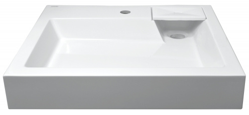 картинка Раковина подвесная AZARIO Slim 600х600х110 литьевой мрамор, белая (CS00078302) от магазина Сантехстрой