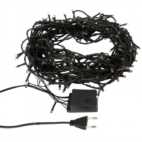 картинка Гирлянда светодиодная универсальная 200 LED БЕЛЫЕ 20 метров,  с контроллером от магазина Сантехстрой