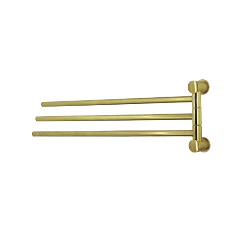 картинка K-1033BRUSHED GOLD Держатель полотенец тройной от магазина Сантехстрой