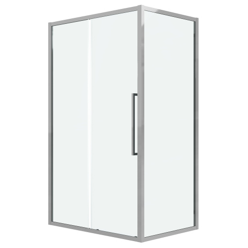 картинка Душевая перегородка 200.K33.02.80.10.00 Cosmo (80*195) хром, стекло прозрачное, 1 место от магазина Сантехстрой