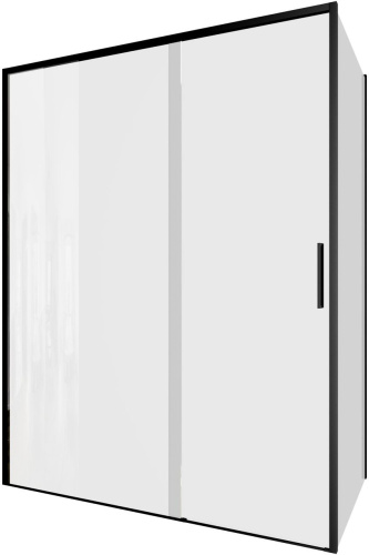 картинка Душевой уголок Aquanet Pleasure Evo 150x80 AE65-150x80-BT профиль черный, прозрачное стекло от магазина Сантехстрой