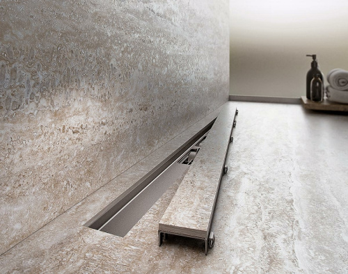 картинка Душевой лоток Alcaplast Marble APZ15S-850 с решеткой под плитку от магазина Сантехстрой