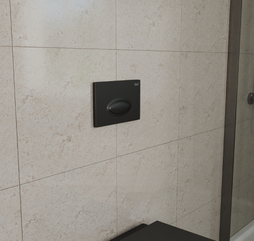 картинка Клавиша смыва DK черный Rhein.Marx (DB1399025) от магазина Сантехстрой