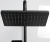 картинка Душевая система WasserKRAFT Thermo A11401 с термостатом Черная глянцевая от магазина Сантехстрой