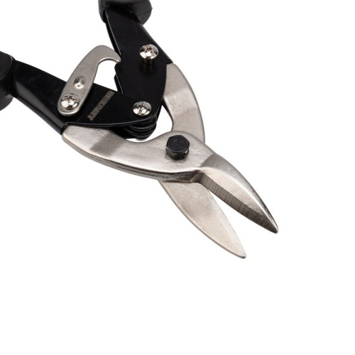картинка Ножницы по металлу прямые 260мм никелированные,  двухкомпонентные рукоятки REXANT от магазина Сантехстрой