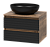 картинка Тумба под раковину Dakota 60 подвесная (черная) от магазина Сантехстрой