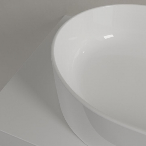 картинка Villeroy&Boch  Collaro Раковина, ширина, 560*360*145мм, тип установки-на столешницу, отверстия для смесителя-отсутствуют, цвет цвет альпийский белый от магазина Сантехстрой