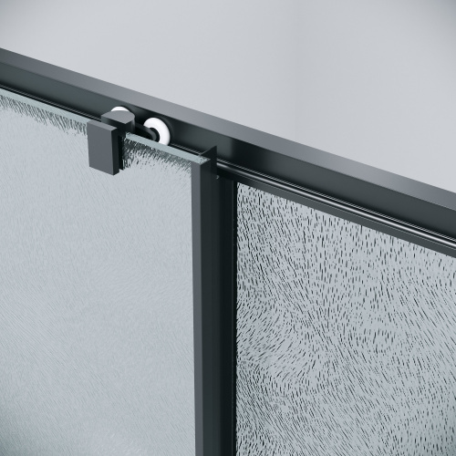 картинка Душ.ограждение 120.K33.02.1090.21.02 Cosmo (100*90*195) черный матовый, стекло шиншилла, 2 места от магазина Сантехстрой