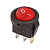 картинка Выключатель клавишный круглый 250V 3А (3с) ON-OFF красный с подсветкой Micro (RWB-106, SC-214) REXANT Индивидуальная упаковка 1 шт от магазина Сантехстрой