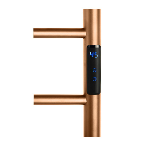 картинка Электрический полотенцесушитель мини 560x370x90 мм, 63W, нержавеющая сталь, матовая, золотая медь от магазина Сантехстрой