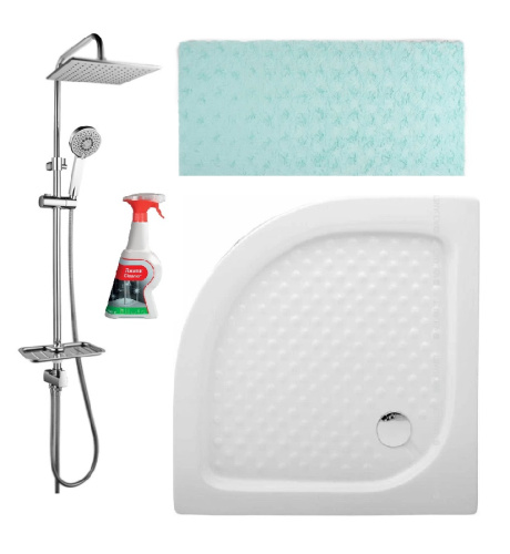 картинка Комплект SAN4 для душевой: системы Lemark + душевой поддон Aquanet + коврик для ванной + подарок от магазина Сантехстрой