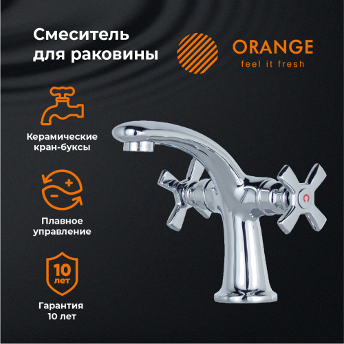 картинка Смеситель для раковины Orange Kristi M33-021cr от магазина Сантехстрой
