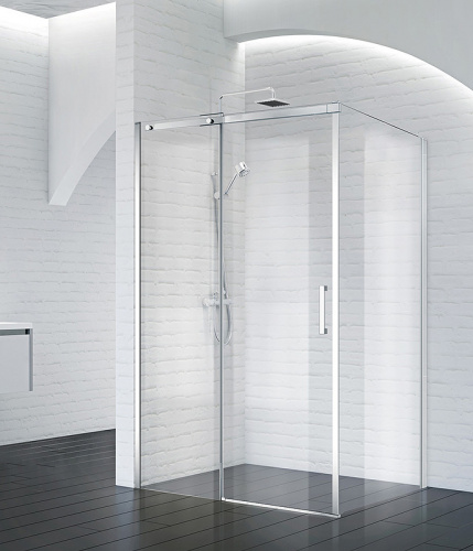 картинка Душевой уголок BelBagno Acqua 110х80 ACQUA-AH-1-110/80-C-Cr профиль Хром стекло прозрачное от магазина Сантехстрой