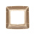 картинка DEA Рамка 1-я горизонтальная Золотой Металлик KRANZ (1-20-240) от магазина Сантехстрой