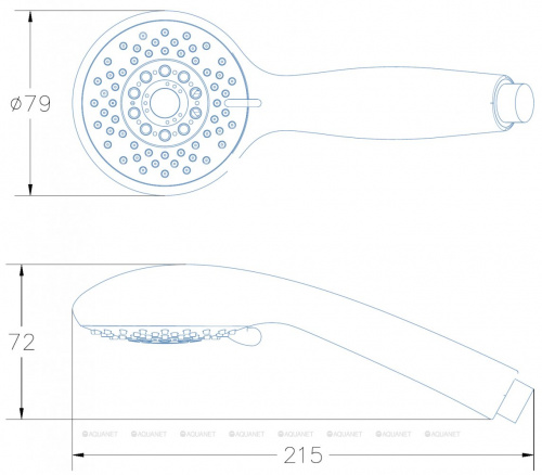 картинка Душевой гарнитур Aquanet AF000-07B от магазина Сантехстрой