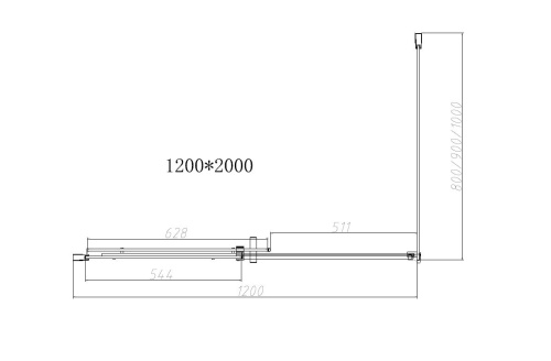 картинка Душевой уголок Dice VSR-4D8012CLGM, 1200*800, вороненая сталь, стекло прозрачное от магазина Сантехстрой