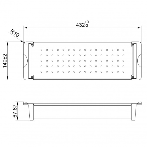 картинка Коландер для кухонной мойки Reflexion Arno RX3014GD брашированное золото от магазина Сантехстрой