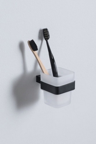 картинка Стакан для зубных щеток Allen Brau Infinity 6.21002-31 Черный матовый от магазина Сантехстрой