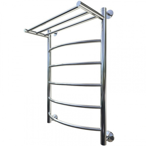 картинка Водяной полотенцесушитель Тругор Приоритет 1 П НП 80x50 с полкой Хром от магазина Сантехстрой