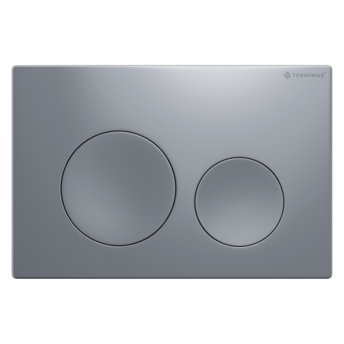 картинка Клавиша смыва для инсталляции Terminus Classic кнопка круг цвет хром от магазина Сантехстрой