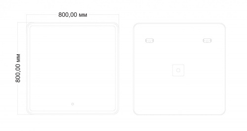 картинка Зеркало с подсветкой ART&MAX VITA AM-Vit-800-800-DS-F от магазина Сантехстрой