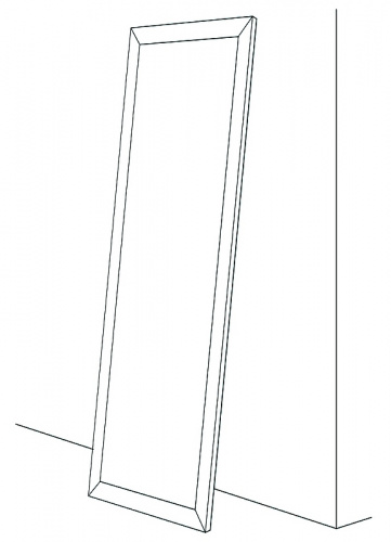 картинка Зеркало Evoform Definite Floor 197х108 BY 6016 в багетной раме - Соты медь 70 мм от магазина Сантехстрой