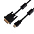 картинка Шнур HDMI - DVI-D,  3м, Gold,  с фильтрами REXANT от магазина Сантехстрой