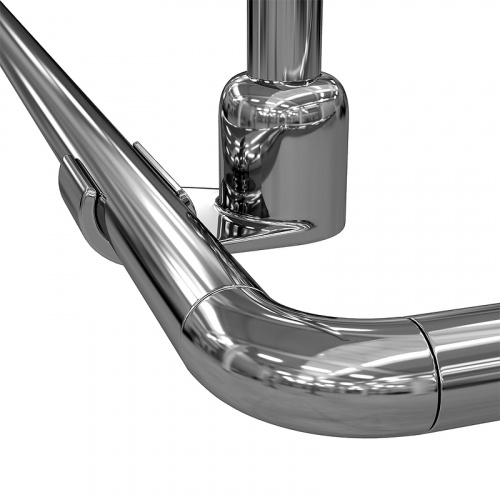 картинка Карниз для ванны WasserKRAFT Dinkel 90x90 SC-469090 Хром от магазина Сантехстрой