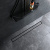 картинка W01SC-U11-080-04BM MasterFlow Трап для душа линейный универс затвор Tile 80см цвет черн мат от магазина Сантехстрой