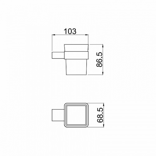 картинка Стакан для зубных щеток Allen Brau Infinity 6.21002-31 Черный матовый от магазина Сантехстрой
