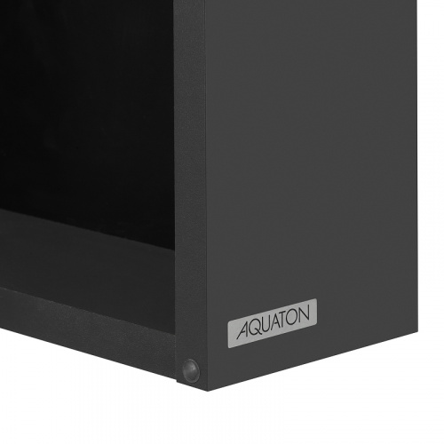 картинка Зеркальный шкаф AQUATON (Акватон) 1a258302aja0l Черный от магазина Сантехстрой