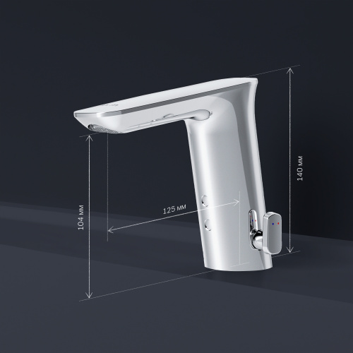 картинка F50A02300 Inspire V2.0 смеситель для умывальника сенсорный, хром, шт. от магазина Сантехстрой