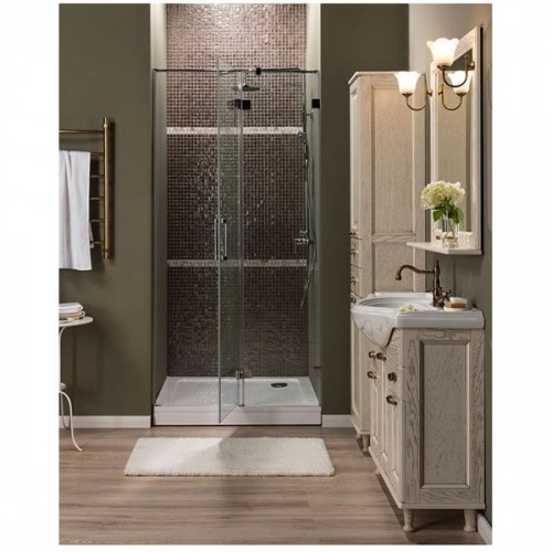 картинка Душевая дверь Aquanet Beta NWD6221 100 L 185947 профиль Хром стекло прозрачное от магазина Сантехстрой