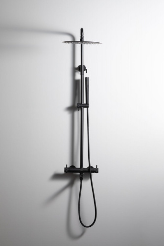 картинка Душевая стойка Allen Brau Priority 5.31A10-31 черный матовый от магазина Сантехстрой