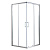 картинка Душевое ограждение Azario GREENWOOD 1000х1000х1850, БЕЗ ПОДДОНА, 6 мм от магазина Сантехстрой