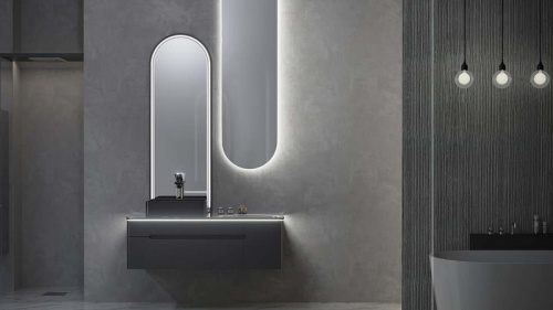 картинка Зеркало Jorno Shine 51 Shi.02.51/A с подсветкой с бесконтактным выключателем от магазина Сантехстрой