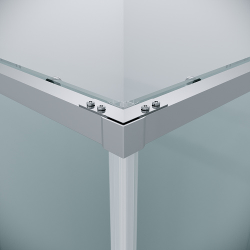 картинка Душевое ограждение Grossman Galaxy 1/2.K33.01.10.10.00-1/2.K33.01.80.10.00 (100х80х195) раздвижная,хром,стекло прозрачное,2 места от магазина Сантехстрой