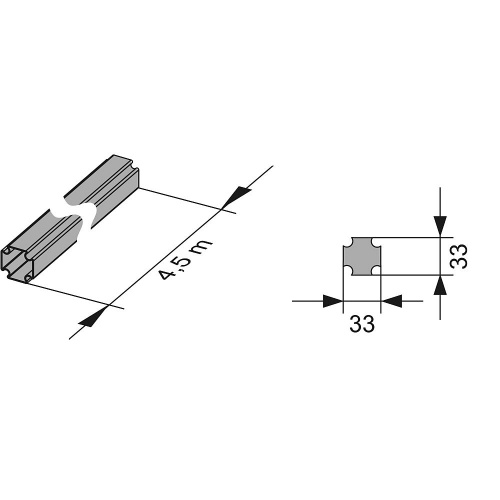 картинка TECE Профиль ТЕСЕ в штангах (Цена указана за 1метр -  заказывать кратно 4,5м) от магазина Сантехстрой