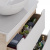 картинка Тумба под раковину Lemark OLIVIA 100см, подвесная, 2 ящ., цвета: корпус- Дуб кантри,фасад-Белый глян от магазина Сантехстрой