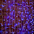 картинка Гирлянда светодиодная Занавес (Дождь),  2х1,5м,  360 LED СИНИЙ,  белый КАУЧУК,  IP67, постоянное свечение,  230В,  соединяется (шнур питания в комплекте) от магазина Сантехстрой