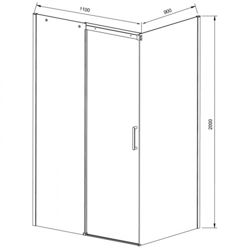 картинка Душевой уголок Vincea vsr-4d9011cl от магазина Сантехстрой