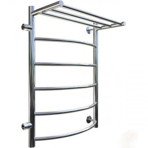 картинка Водяной полотенцесушитель Тругор Приоритет 1 П ПМ L 80x50 с полкой Хром от магазина Сантехстрой