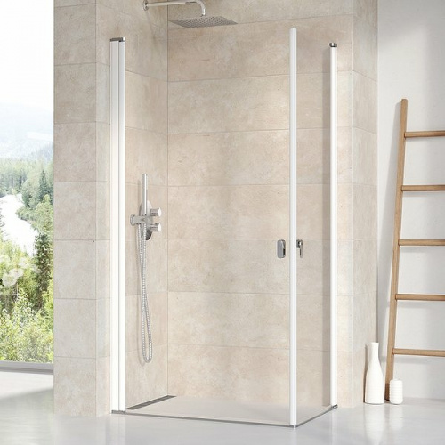 картинка Душевая дверь Ravak Chrome CRV1-100 1QVA0101Z1 профиль Белый стекло Transparent от магазина Сантехстрой