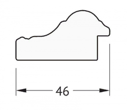 картинка Зеркало Evoform Definite 102х52 BY 1052 в багетной раме - Бусы золотые 46 мм от магазина Сантехстрой